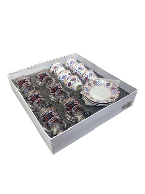 White Cup Set of 6 Pieces Omega O-TCS18/1WT