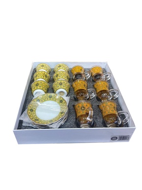 Yellow Cup Set of 6 Pieces Omega O-TCS18/2OE
