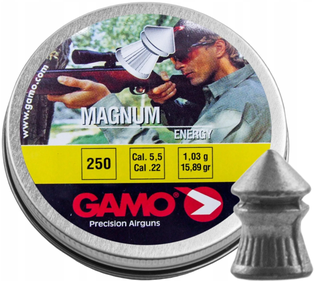 Tin of Gamo Pellets Magnum Metal 250 Cal 5.5 #6320225