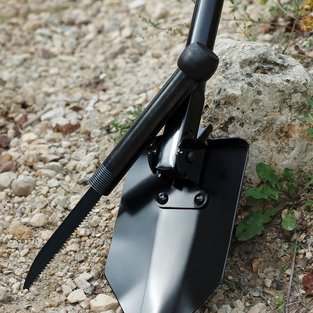 [02453] Folding Shovel with Saw