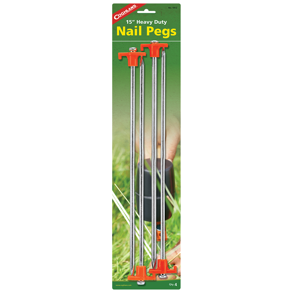 [00890] COGHLANS 15" NAIL PEG (PKG OF 4)
