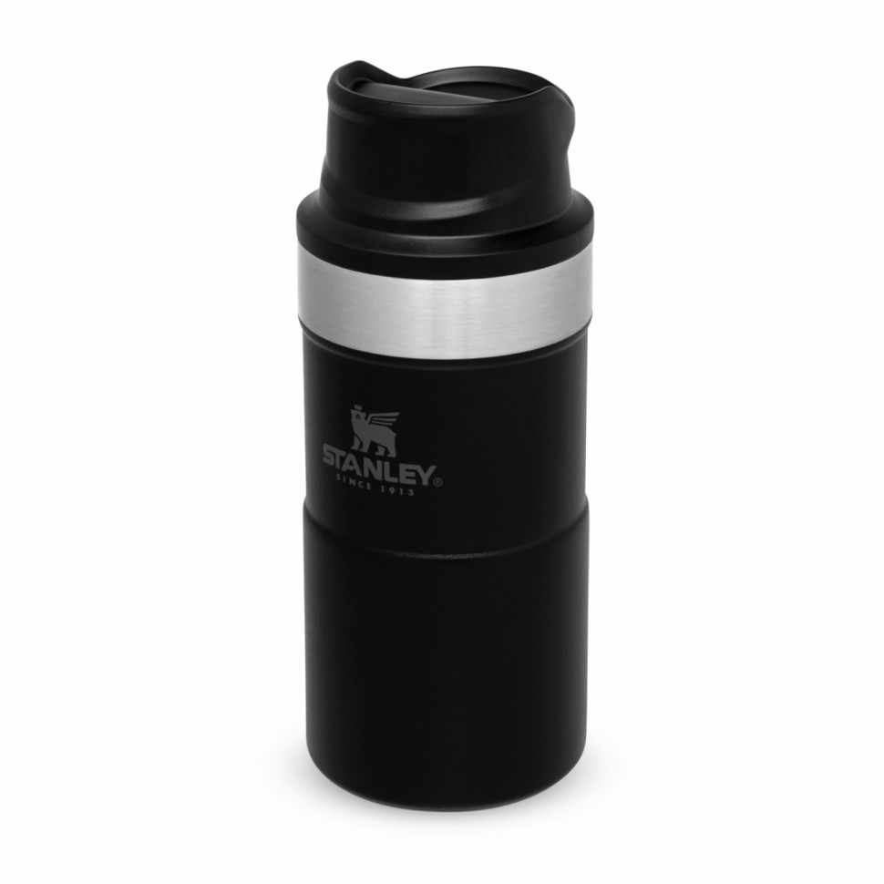 [00046] Stanley CLA 250ml/8.5oz Trgr-Actn Trav Mug M. Black 10-09849-010