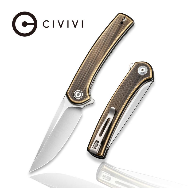 [02983] CIVIVI Mini Asticus Linerlock Brass #C19026B-2