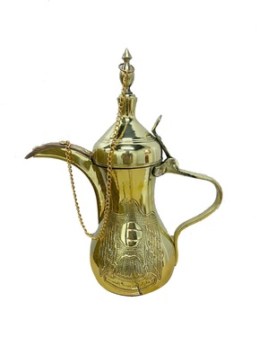 دلة رسلان ذهبية بشعار الامارت #RS002-3