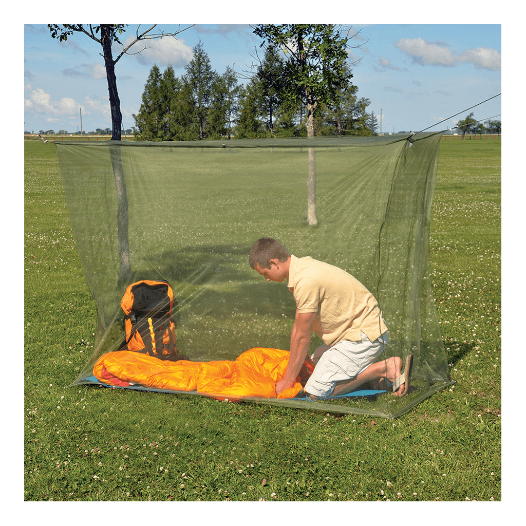 [02457] COGHLANS MOSQUITO NET (SINGLE) GREEN