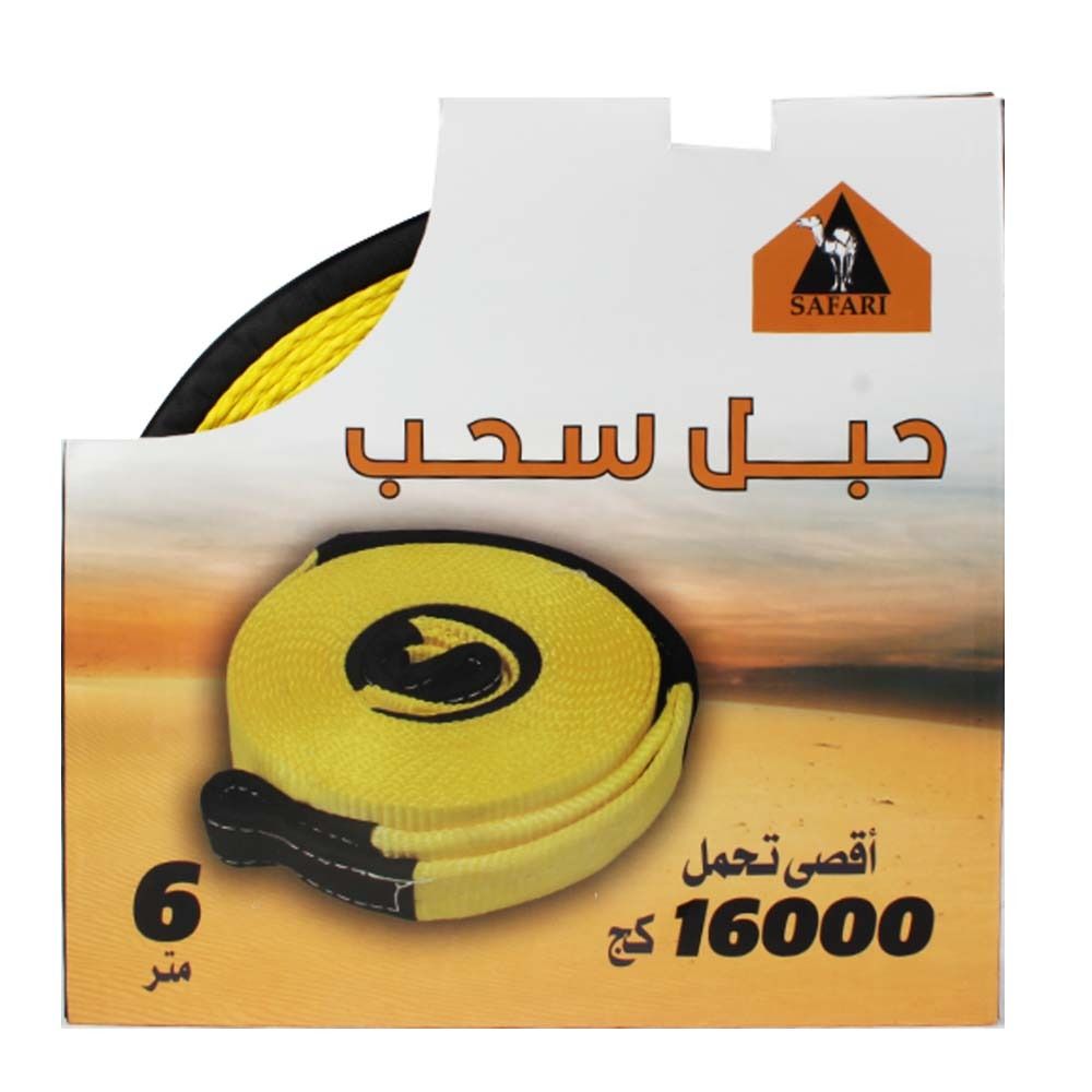 [02808] TOW ROPE 6M YELLOW - ABO JAMAL