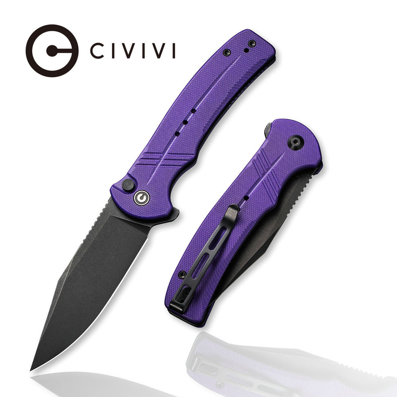 [02535] Civivi Cogent Button Lock Purple C20038D-2