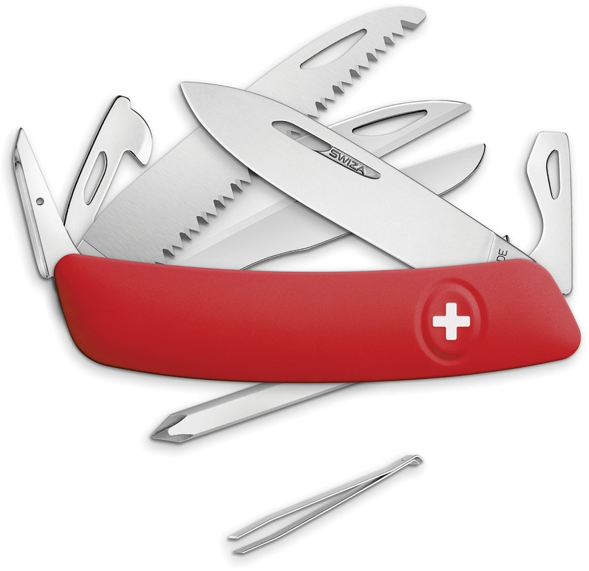 [02810] Swiza D10 Pocket Knife Red