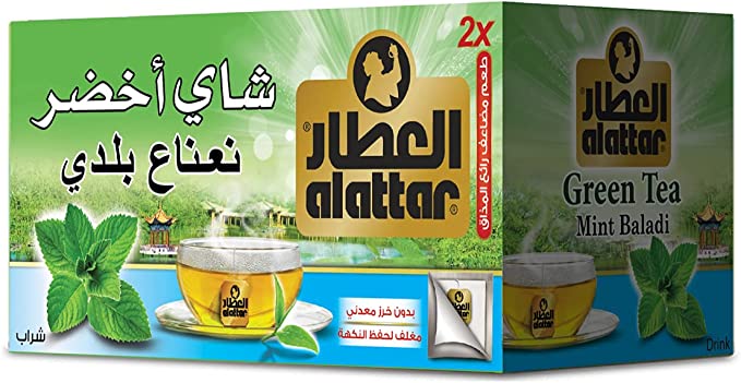 [03908] العطار شاي اخضر نعنع 24*1