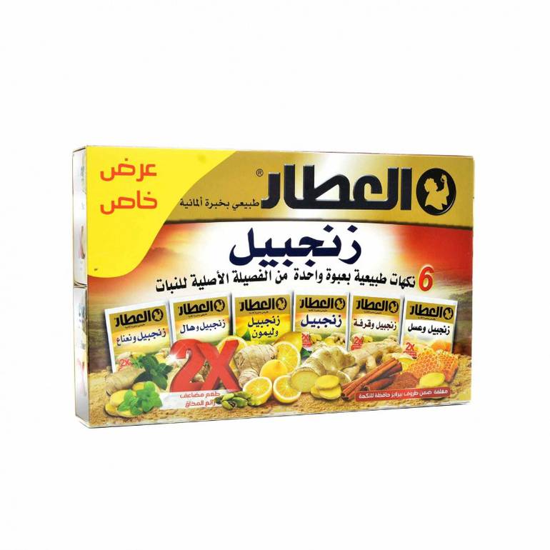 [03924] العطار 6 نكهات زنجبيل 24*1