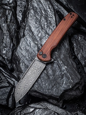 CIVIVI Chevalier Wood Handle Damascus Blade #C20022-DS1