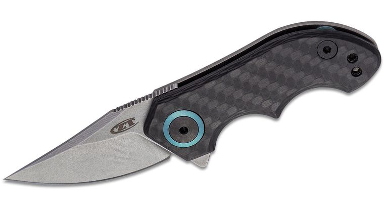 [04137] ZT Folding Knife With CF & Titanium Handle CPM-20CV #ZT0022