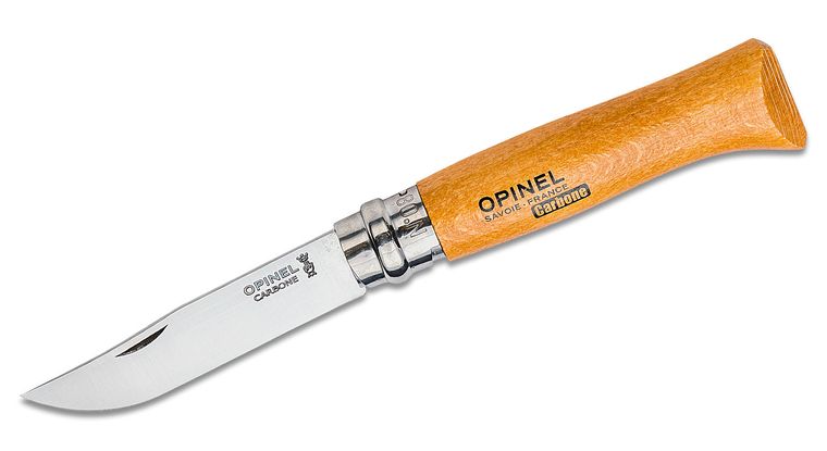 [04260] OPINEL BLISTER N0 8 BEECH Carbon Steel #OP113080