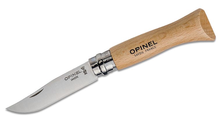[04264] OPINEL BLISTER N0 6 BEECH STAINLESS STEEL #OP123060