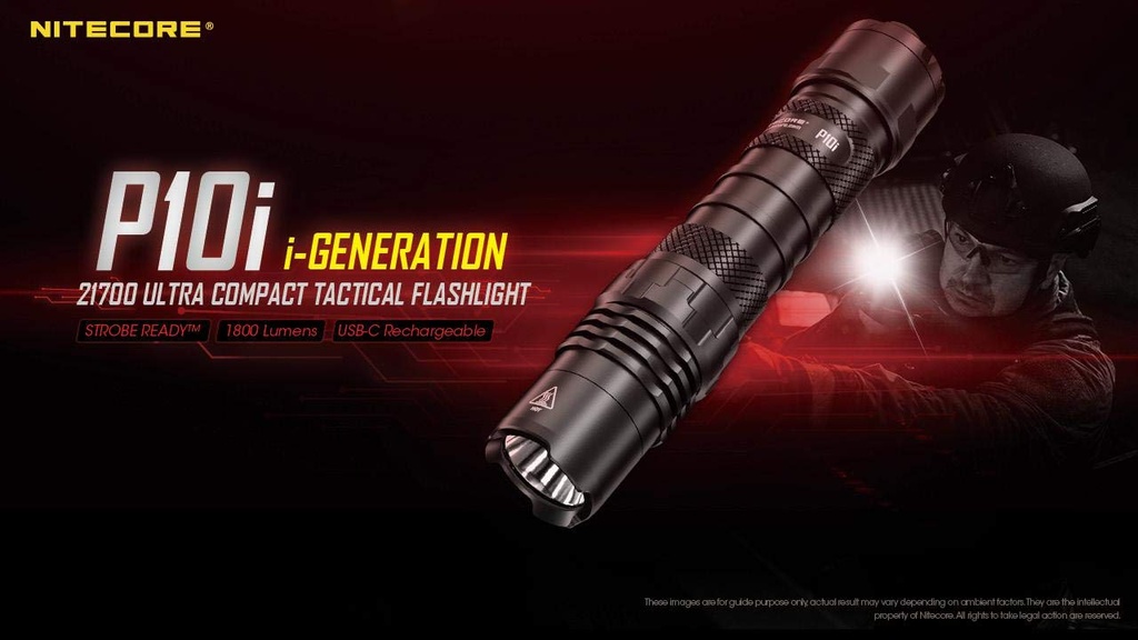 [04622] Nitecore Generation 21700 Ultra Compact Tactical Flashlight #P10i