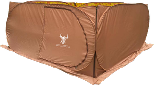 ALHOR DEVELOPED WINDSHIELD WITH YELLOW LINER FOR CAMPING 320*320*150 CM