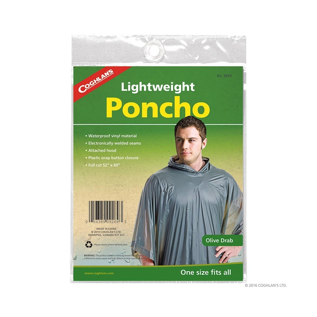 [04960] COGHLANS Poncho- OLIVE