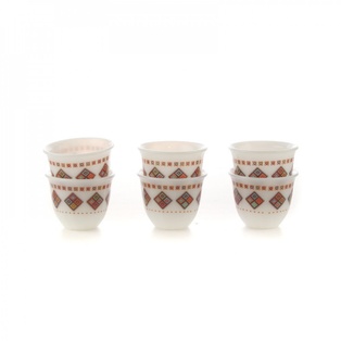 Set of 12 pcs Coffee Cups Alkaif Almarkaz Medium from Alsaif #K65174/1/M