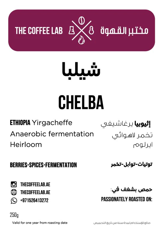[05542] قهوة مختصة شيلبا 250 غ مختبر القهوة