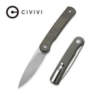 CIVIVI Stylum Front Flipper & Slip Joint Knife Micarta Handle #C20010B-C