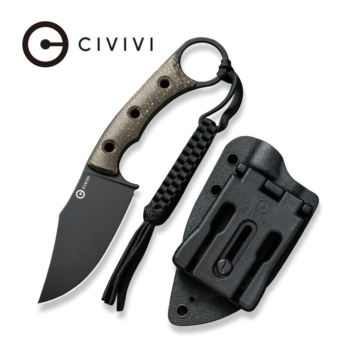 [05748] CIVIVI Midwatch Fixed Blade Knife Green Micarta Handle #C20059B3
