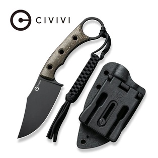 CIVIVI Midwatch Fixed Blade Knife Green Micarta Handle #C20059B3