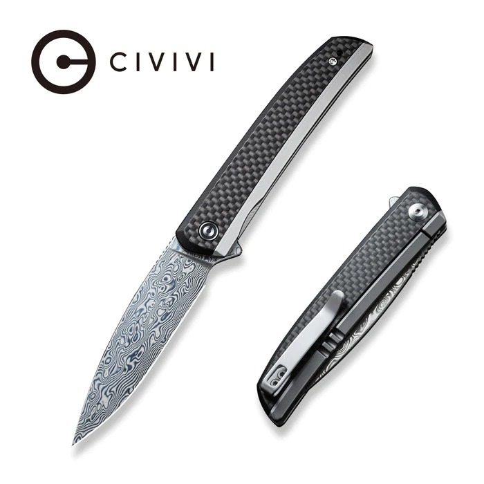 [05752] CIVIVI Savant Flipper Knife Stainless Steel Handle With G10 And Carbon Fiber #C20063BDS1