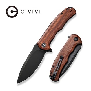 CIVIVI Praxis Flipper Knife Wood Handle #C803H 