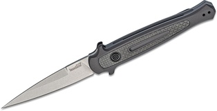 Kershaw AUTO Launch 8 Button Lock Folding Knife Stonewashed CPM-154 Spear Point Blade #KS7150