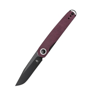 Kizer Azo Squidward Front Flipper Knife Red Richlite Handle #V3604C3