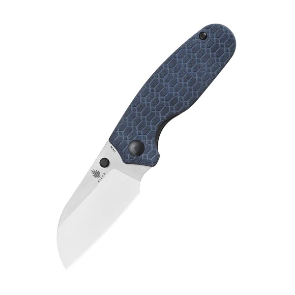 [05860] Kizer Azo Towser S Liner Lock Knife Blue Richlite #V3593SC1