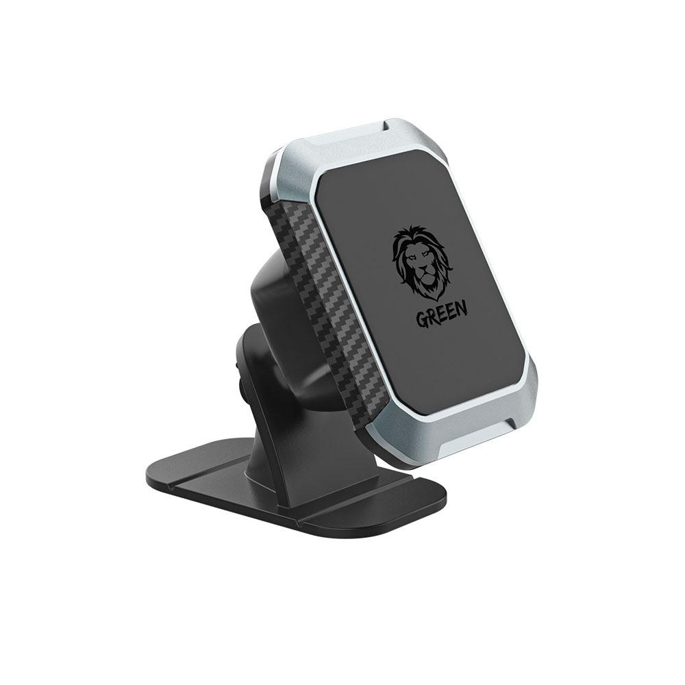 [06164] Green Magnetic Car Phone Holder - Black ##M08-T2
