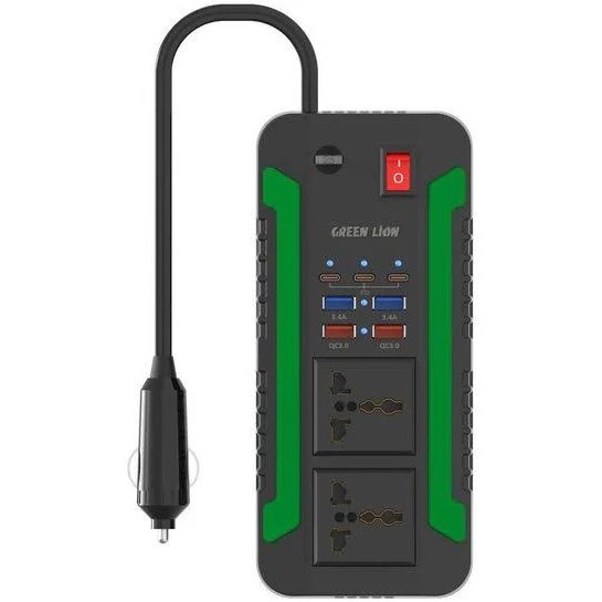 [06165] Green Lion Spark 300 Power Inverter 300W GEN 2 #GNSPI300WAT