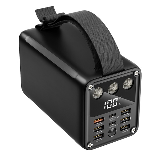 [06169] Green Lion Power Major Power Bank 60000mAh PD 20W USB 22.5W - Black #GNMPB60KBK