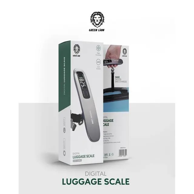 [06210] Green Lion Digital Luggage Scale 50KG Max - Silver #GNDLSCALSL
