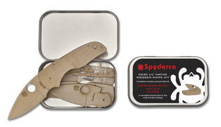 Spyderco Lil Native C230 Wooden Folding Knife Kit #WDKIT2