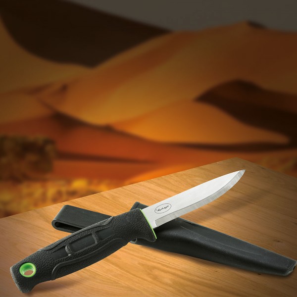[06554] سكين رحلات مع جراب لون اسود من الرماية  #7-1326
