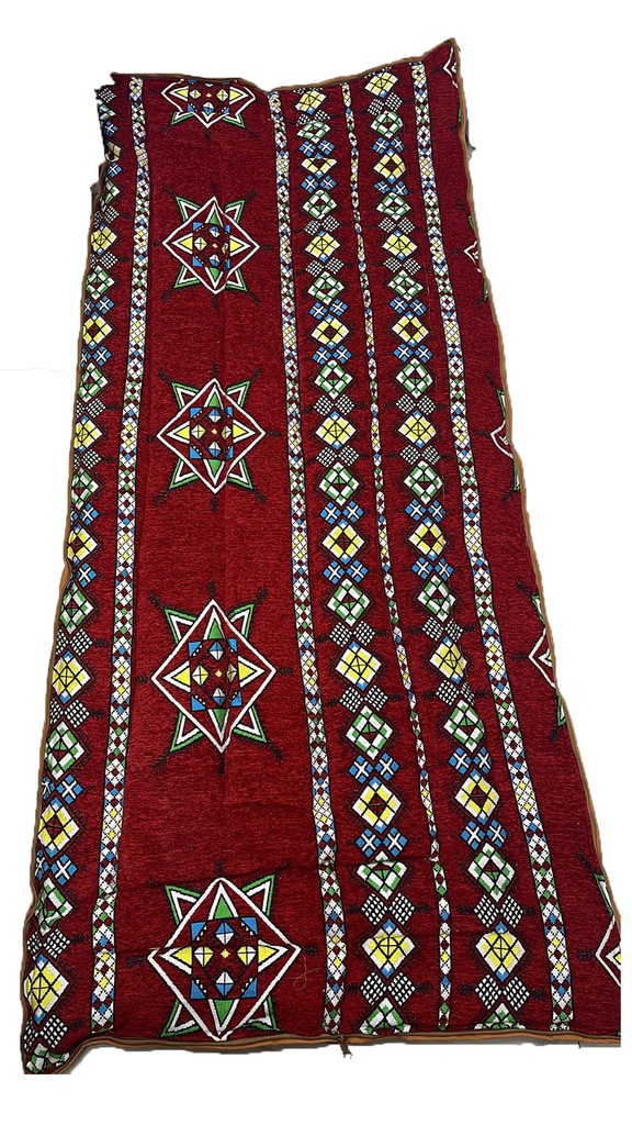 [06573] مطرح مطور نقشة نجمة ديالا لون احمر #MTRH-02-23