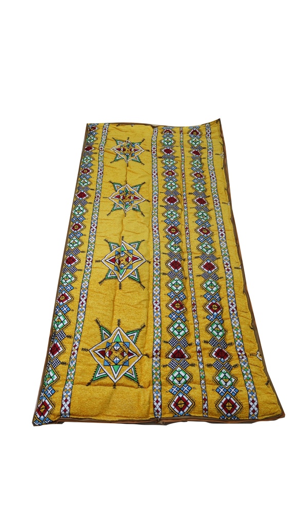 [06574] مطرح مطور نقشة نجمة ديالا لون اصفر #MTRH-02-24