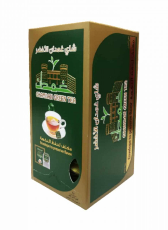 [06692] شاي غمدان الاخضر مغلف 25 كيس 50 جرام