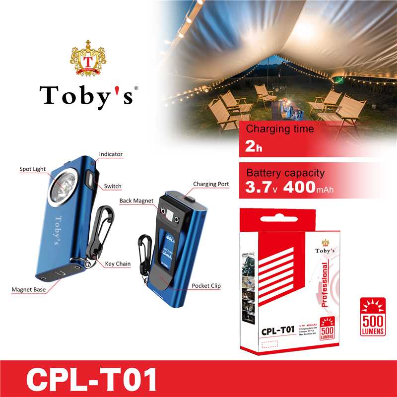 [06695] كشاف ميدالية من توبيز 500 لومينز #CPL-T01