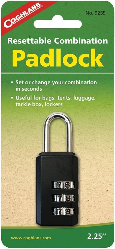 [06725] COGHLANS ADJUSTABLE PADLOCK