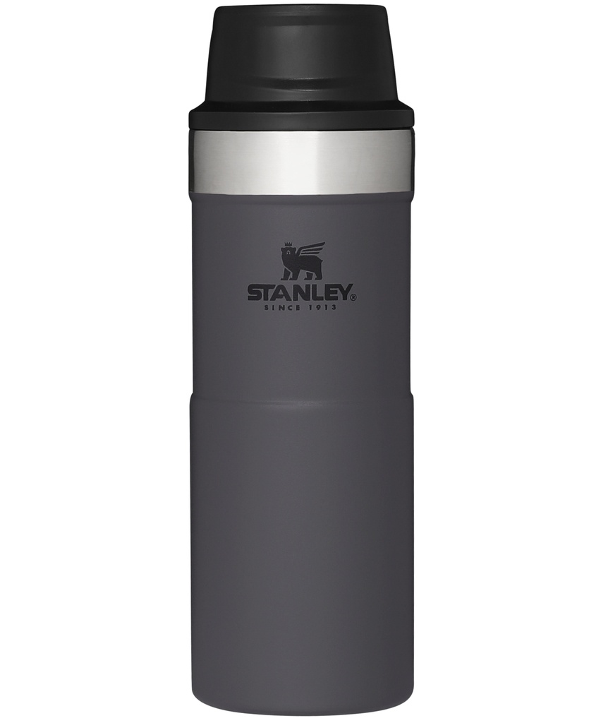 [07512] Stanley CLA 355ml/12oz Trigger-Actn Trav Mug Charcoal #10-09848-052
