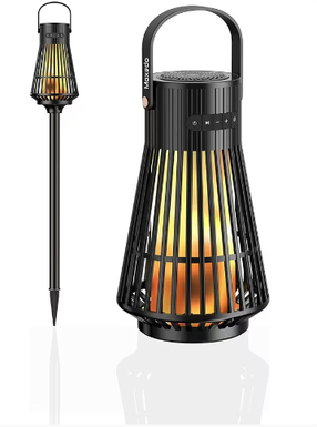 Moxedo Portable Outdoor 5W LED Flickering Flame Torch Wireless Speaker with Pole and Ground Stake #MX-OS021