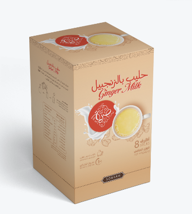 [07708] زنجبيل حليب صرة 8 ظرف * 30 جرام
