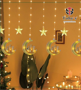 اضاءة رمضان قمر مع مسجد من TOBYS
