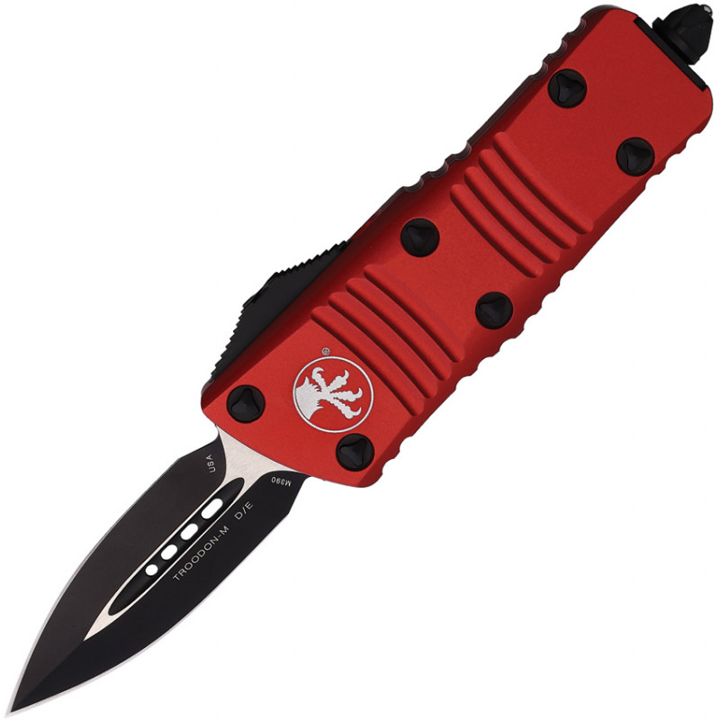 [07980] Microtech Auto Mini Troodon D/E OTF Red #MCT2381RD