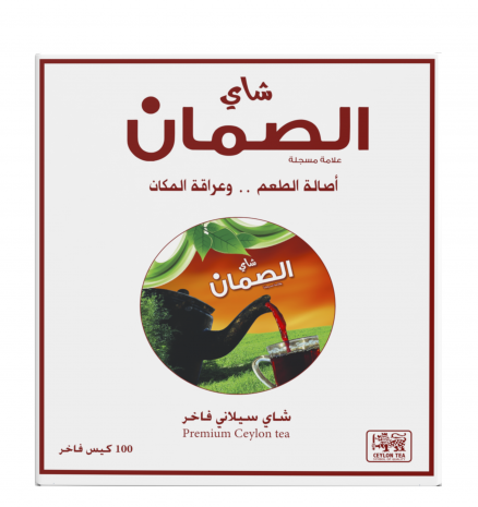 [08572] شاي الصمان علاق ابيض 100*2 جرام