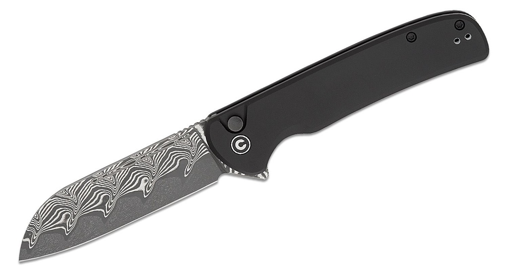 [08717] CIVIVI KNIVES CHEVALIER II BUTTON LOCK DAMASCUS #C20022B-DS1