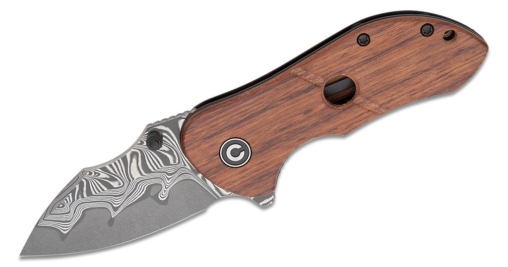 [08719] CIVIVI KNIVES GORDO LINER LOCK DAMASCUS,WOOD HANDLE #C22018C-DS1
